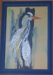 Peinture sur soie réalisée par l'atelier La Cordée