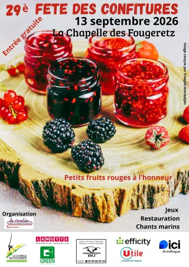 Confitures présentées à la Fête des confitures